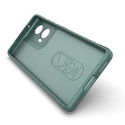 For Motorola Edge 50 Fusion 5G Global Magic Shield TPU + Flannel Phone Case(White)