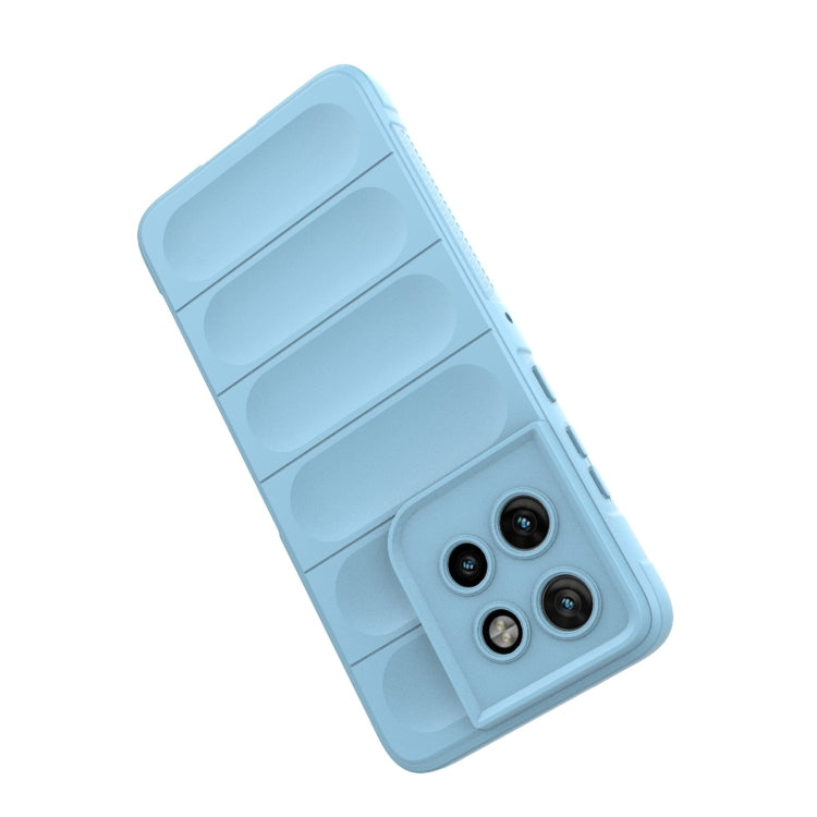 For Motorola Edge 50 Neo Magic Shield TPU + Flannel Phone Case(Red)