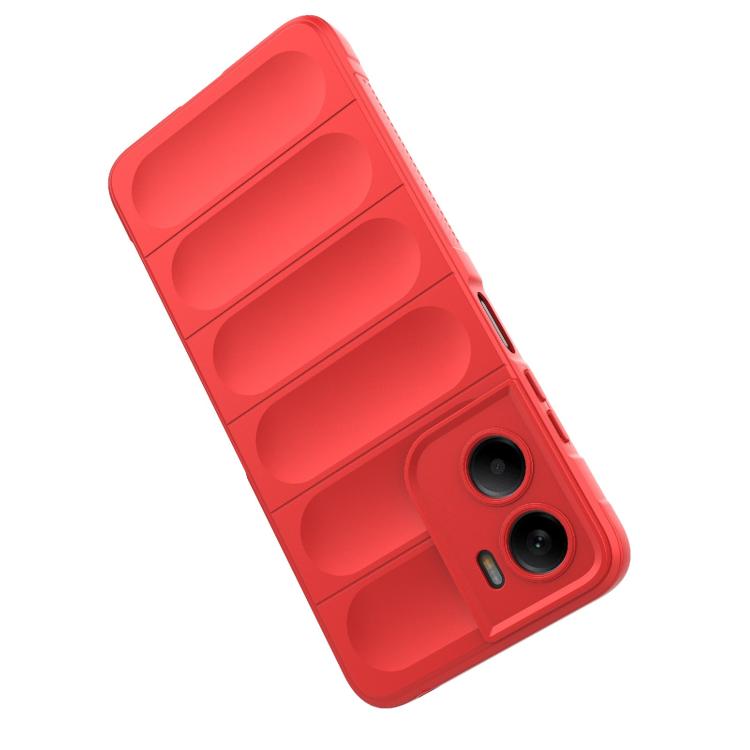 For Motorola Moto G05 4G / E15 Magic Shield TPU + Flannel Phone Case(Grey)