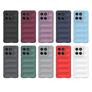 For Motorola Edge 60 Fusion 5G Global Magic Shield TPU + Flannel Phone Case(Dark Grey)