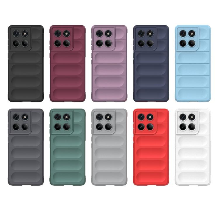 For Motorola Edge 60 Fusion 5G Global Magic Shield TPU + Flannel Phone Case(Purple)