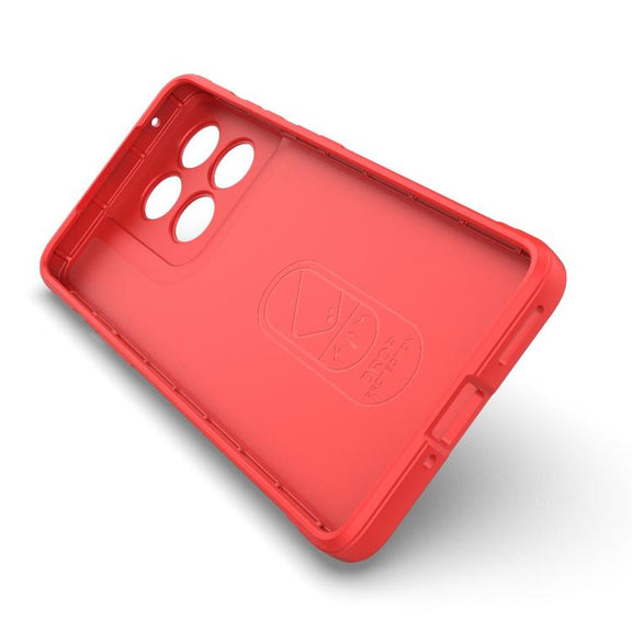 For Motorola Edge 60 Pro 5G Magic Shield TPU + Flannel Phone Case(Red)