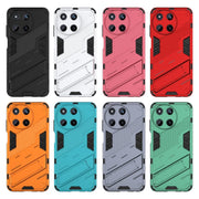 For Realme 11 4G Global Punk Armor 2 in 1 PC + TPU Phone Case with Holder(Orange)