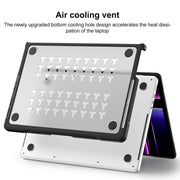 For MacBook Pro 14.2 inch 2023 / 2021 Dot Translucent Laptop Protective Case(Transparent)