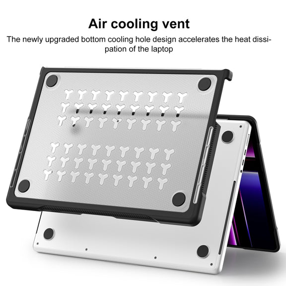 For MacBook Pro 14.2 inch 2023 / 2021 Dot Translucent Laptop Protective Case(Transparent)
