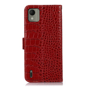 For Nokia C110 Crocodile Top Layer Cowhide Leather Phone Case(Red)