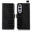 For OnePlus Nord CE4 5G Global Crocodile Top Layer Cowhide Leather Phone Case(Black) - OnePlus Cases by PMC TechLife | Online Shopping South Africa | PMC TechLife | Buy Now Pay Later Mobicred