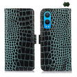 For OnePlus Nord CE4 Lite Crocodile Top Layer Cowhide Leather Phone Case(Green) - OnePlus Cases by PMC TechLife | Online Shopping South Africa | PMC TechLife | Buy Now Pay Later Mobicred