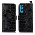 For OnePlus Nord CE4 Lite Crocodile Top Layer Cowhide Leather Phone Case(Black) - OnePlus Cases by PMC TechLife | Online Shopping South Africa | PMC TechLife | Buy Now Pay Later Mobicred