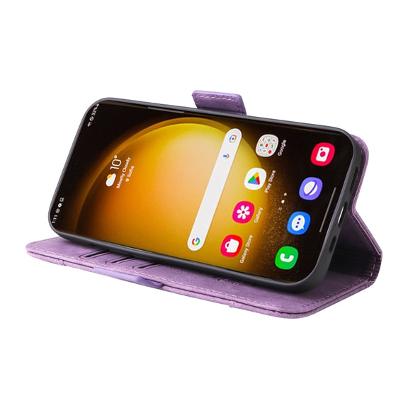 For Samsung Galaxy S24 Ultra BETOPNICE Dual-side Buckle Leather Phone Case(Purple)