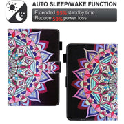 For Amazon Fire Max 11 2023 Colored Drawing Leather Smart Tablet Case(National Flower)
