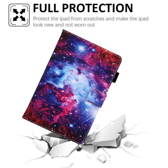 For Amazon Fire Max 11 2023 Colored Drawing Leather Smart Tablet Case(Starry Sky)