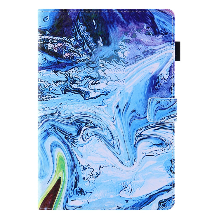 For Amazon Fire Max 11 2023 Colored Drawing Leather Smart Tablet Case(Blue Time)