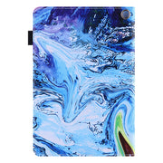 For Amazon Fire Max 11 2023 Colored Drawing Leather Smart Tablet Case(Blue Time)