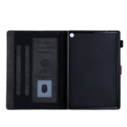 For Amazon Fire Max 11 2023 Cloth Texture Leather Smart Tablet Case(Black)