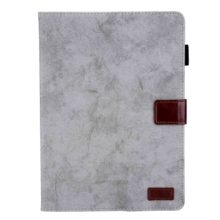 For Amazon Fire Max 11 2023 Cloth Texture Leather Smart Tablet Case(Grey)
