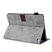 For Amazon Fire Max 11 2023 Cloth Texture Leather Smart Tablet Case(Grey)