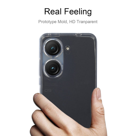For Asus Zenfone 10 / 9 TPU Ultra-Thin Transparent Phone Case