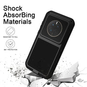 For Huawei Mate 50 LOVE MEI POWERFUL Metal Shockproof Life Water-resistant Dustproof Phone Case(Red)