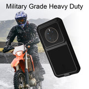 For Huawei Mate 50 LOVE MEI POWERFUL Metal Shockproof Life Water-resistant Dustproof Phone Case(Red)