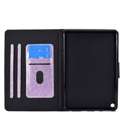 For Amazon Fire Max 11 2023 Glitter Powder Smart Leather Tablet Case(Purple)