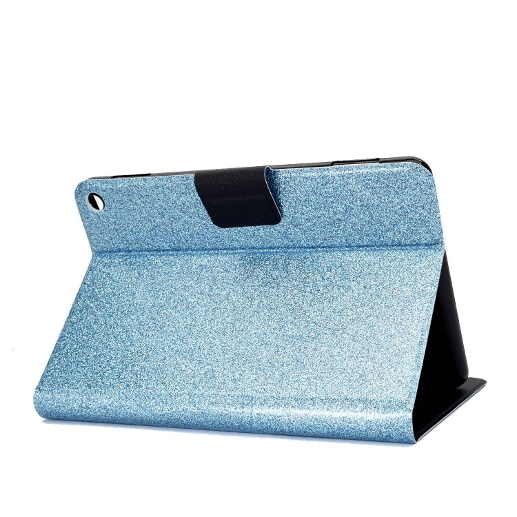 For Amazon Fire Max 11 2023 Glitter Powder Smart Leather Tablet Case(Blue)