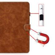 For Amazon Fire Max 11 2023 Cowhide Texture Smart Leather Tablet Case(Brown)