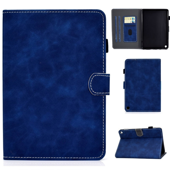For Amazon Fire Max 11 2023 Cowhide Texture Smart Leather Tablet Case(Blue)