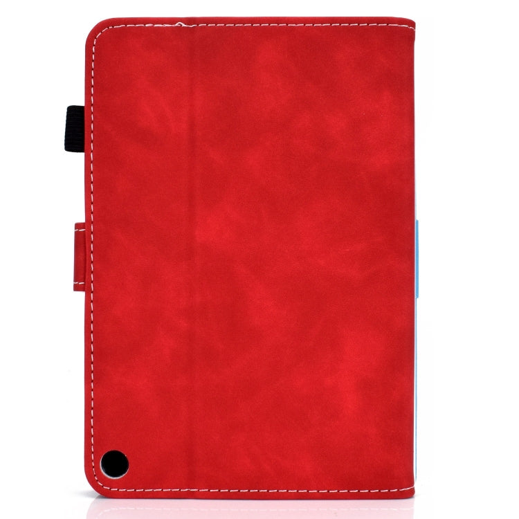 For Amazon Fire Max 11 2023 Cowhide Texture Smart Leather Tablet Case(Red)