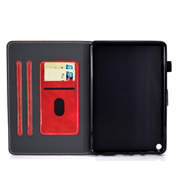 For Amazon Fire Max 11 2023 Cowhide Texture Smart Leather Tablet Case(Red)
