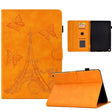 For Amazon Fire Max 11 2023 Embossed Tower Flip Smart Leather Tablet Case(Khaki) - Amazon by PMC TechLife | Online Shopping South Africa | PMC TechLife | Buy Now Pay Later Mobicred