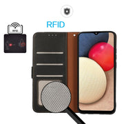 For iPhone 16 Pro Max KHAZNEH Litchi Texture Leather RFID Phone Case(Black)