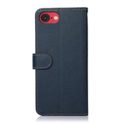 For iPhone 16e KHAZNEH Litchi Texture Leather RFID Phone Case(Blue)