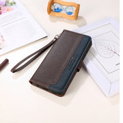 For iPhone 16e KHAZNEH Litchi Texture Leather RFID Phone Case(Brown)