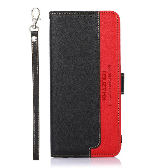 For iPhone 17 KHAZNEH Litchi Texture Leather RFID Phone Case(Black)