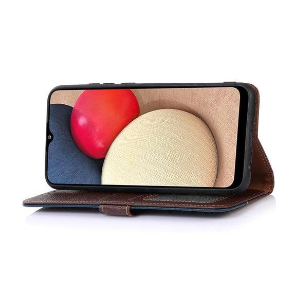 For iPhone 17 KHAZNEH Litchi Texture Leather RFID Phone Case(Brown)