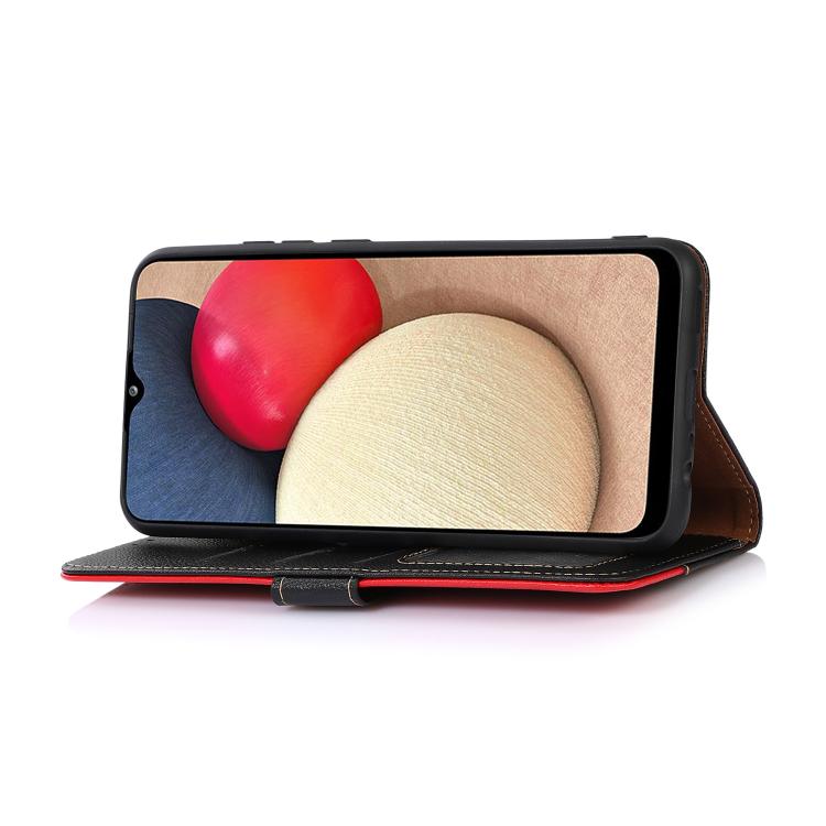 For iPhone 17 Pro KHAZNEH Litchi Texture Leather RFID Phone Case(Black)