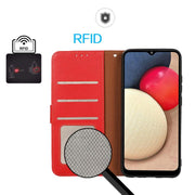 For iPhone 17 Pro Max KHAZNEH Litchi Texture Leather RFID Phone Case(Red)