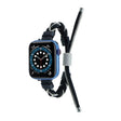 Silicone Bean Braided Cord Nylon Watch Band For Apple Watch Ultra 49mm(Black Grey) - free shipping - PMC TechLife - Order now!