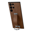 For Samsung Galaxy S24 Ultra 5G SULADA PC Hybrid Leather Texture Skin Feel Shockproof Phone Case(Brown) - Galaxy S24 Ultra 5G Cases by SULADA | Online Shopping South Africa | PMC TechLife | Buy Now Pay Later Mobicred