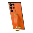 For Samsung Galaxy S24 Ultra 5G SULADA PC Hybrid Leather Texture Skin Feel Shockproof Phone Case(Orange) - Galaxy S24 Ultra 5G Cases by SULADA | Online Shopping South Africa | PMC TechLife | Buy Now Pay Later Mobicred