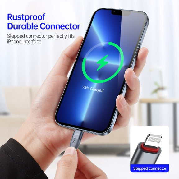 DUZZONA A1 PD 20W Type-C to 8 Pin Fast Charging Data Cable, Length:2m(Grey)