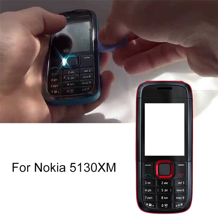 For Nokia 5130XM Full Housing Cover(Red)