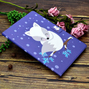 For Amazon Fire Max 11 2023 Colored Drawing Smart Leather Tablet Case(Arctic Fox)
