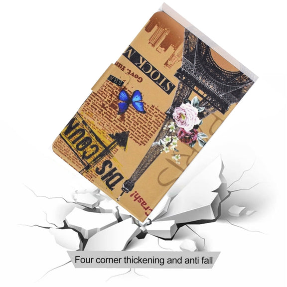 For Amazon Fire Max 11 2023 Colored Drawing Smart Leather Tablet Case(Tower)
