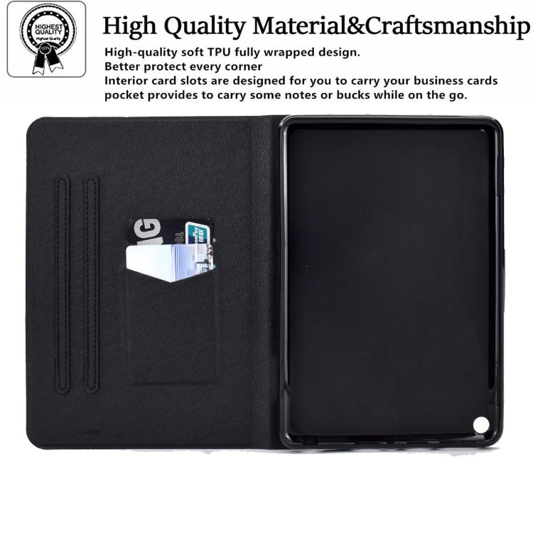 For Amazon Fire Max 11 2023 Colored Drawing Smart Leather Tablet Case(Dragonfly)