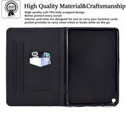 For Amazon Fire Max 11 2023 Colored Drawing Smart Leather Tablet Case(Green Flower)