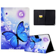 For Amazon Fire Max 11 2023 Colored Drawing Smart Leather Tablet Case(Blue Butterfly) - Amazon by PMC TechLife | Online Shopping South Africa | PMC TechLife | Buy Now Pay Later Mobicred