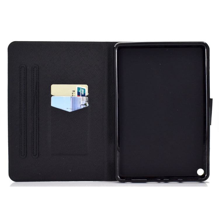 For Amazon Fire Max 11 2023 Colored Drawing Smart Leather Tablet Case(Starry Reflection)