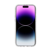 For iPhone 15 Pro Max Terminator Style Glitter Powder MagSafe Magnetic Phone Case(White)